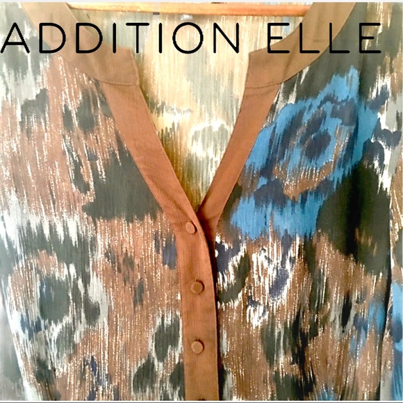 Veristile Sheer Multi-Colour Chiffon Top size 16 - Picture 4 of 14